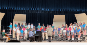 Middle School students perform at the Music in the Parks festival on May 7, 2022.
