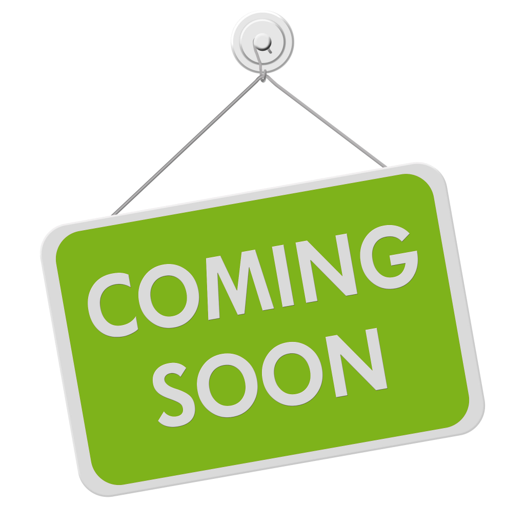A bright green sign with the words "COMING SOON" in white.
